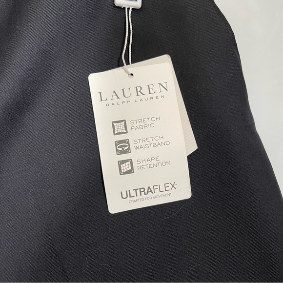 Lauren Ralph Lauren Mens Slim Fit Dress Pant Size 42X30 black, Hem Modified see - Picture 4 of 7